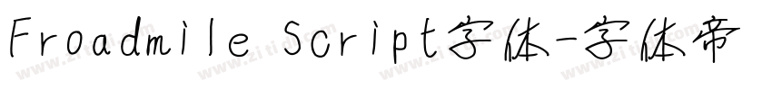 Froadmile Script字体字体转换
